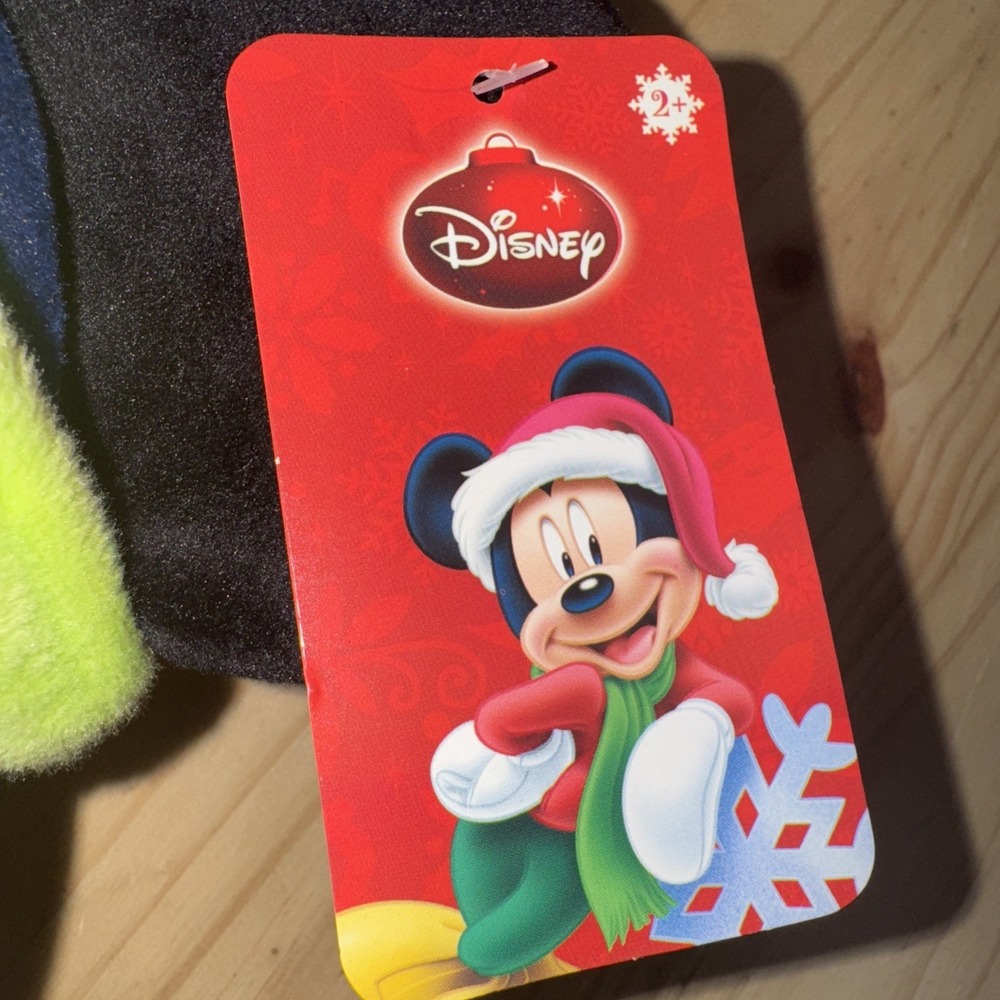 Disney Mickey Mouse Christmas Plush 15" Holiday Winter Scarf Hat Stuffed Toy NWT - Picture 3 of 6
